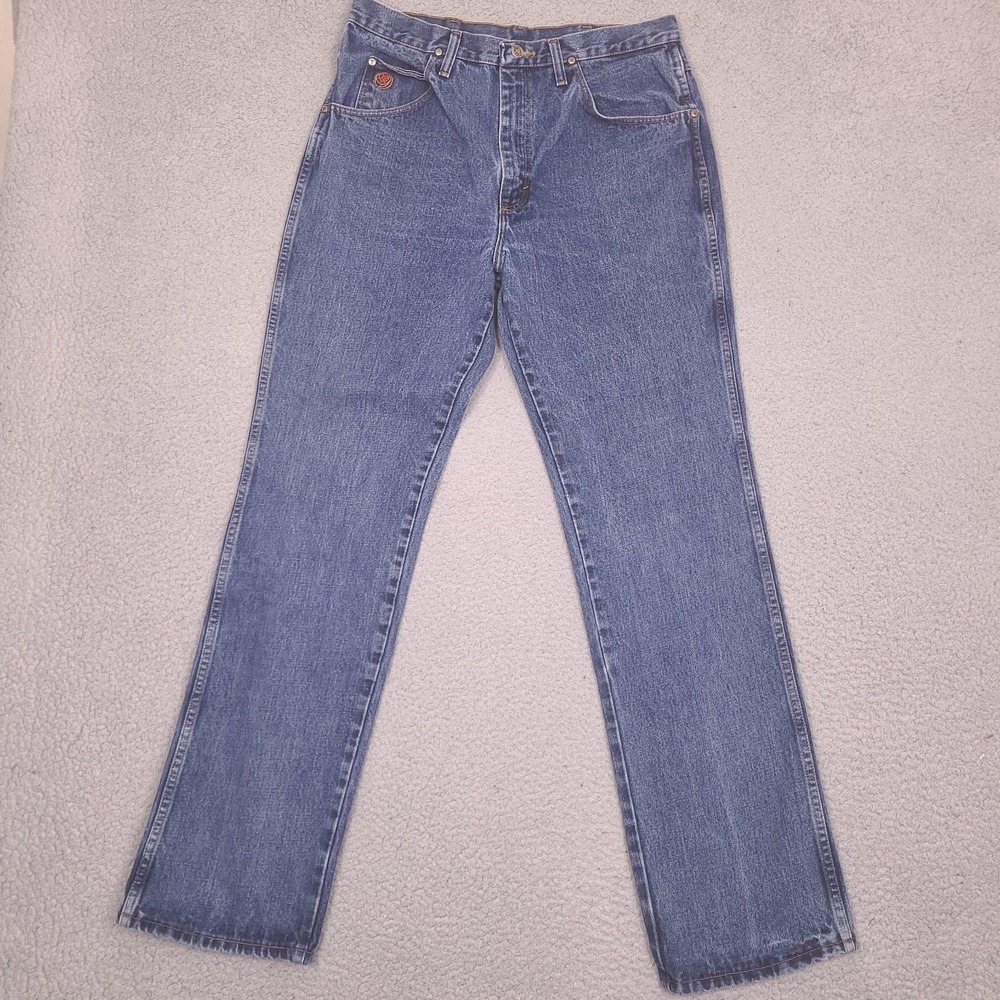 Wrangler 20X Jeans Mens 32x33 Blue Straight Leg Denim Cowboy Western
